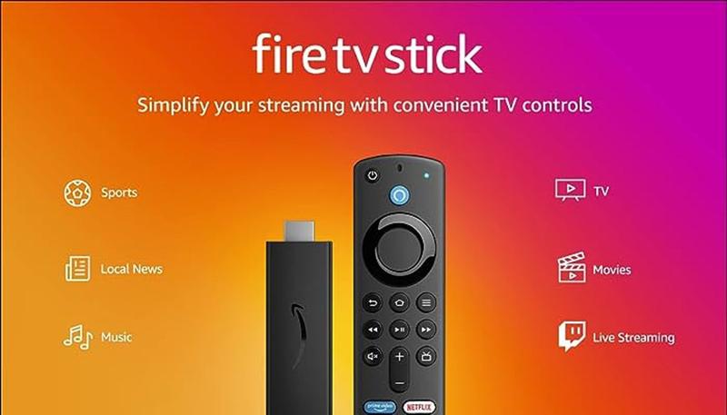 Fire Tv Stick Lite 2ª Geração Alexa Amazon Bivolt Cor Preto Tipo